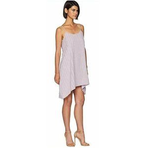 BCBGMAXAZRIA Lilac Stripe Low-Back Dress sz M NEW